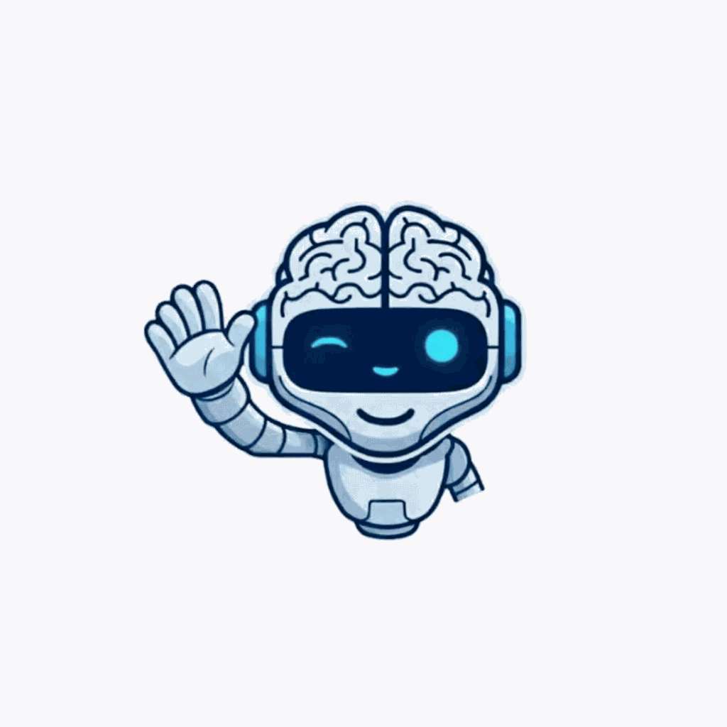 Mascote A.M.I.G.O em movimento